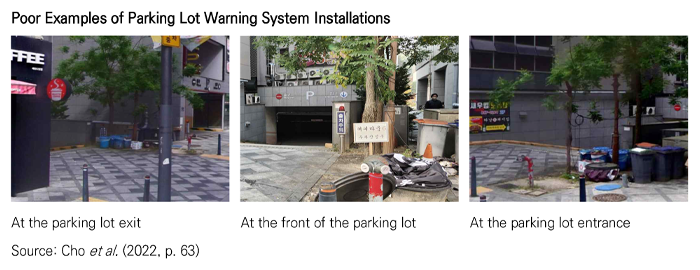 Improving Basement Parking Lot Entrances for Better Pedestrian Safety